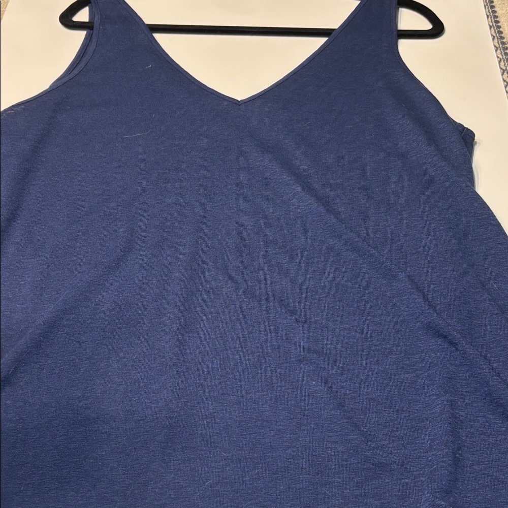 LOFT Navy Sleeveless Blouse